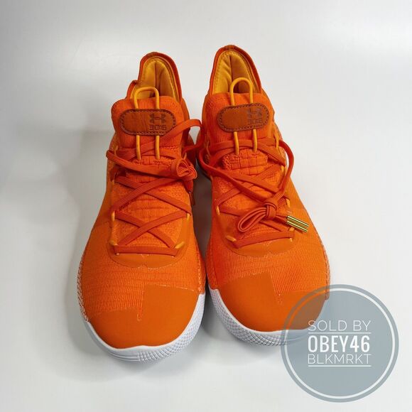 Under Armour Curry 6 Team Orange Burst White 3022893-800 Men’s Size 9 main image 7